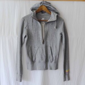 Nike Women S Half Zip Cotton Hooded Sweatshirt SF '08 Marathon